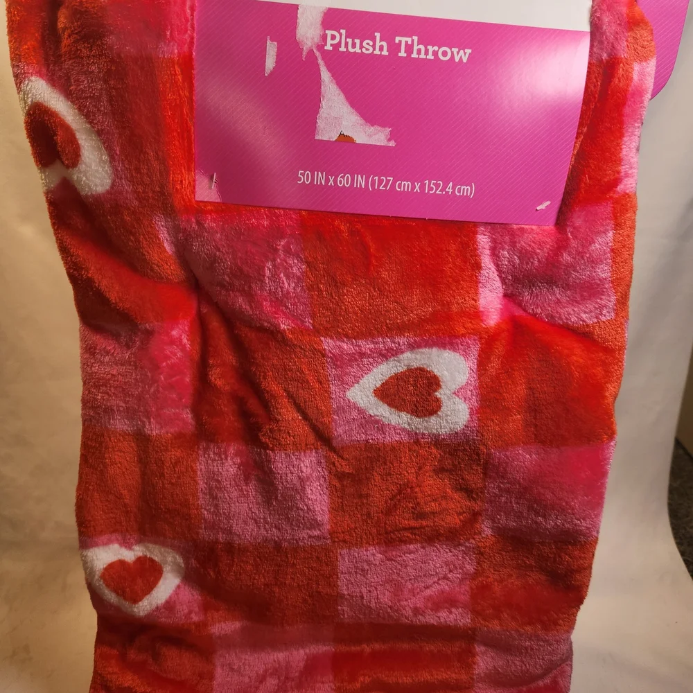 Blanket/Throw Heart And Block Pattern
